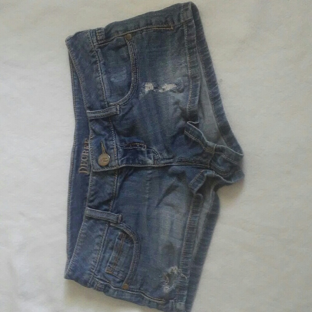 Decree sz 7 Denim Short Shorts
